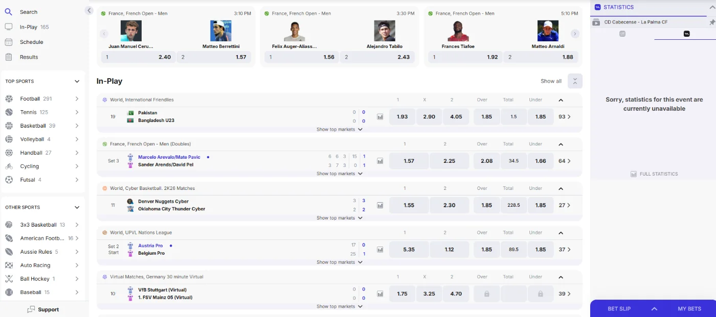 Zumobet Casino Live Sportweddenschappen Zumobet Casino live sportweddenschappen met voetbal, tennis en basketbal